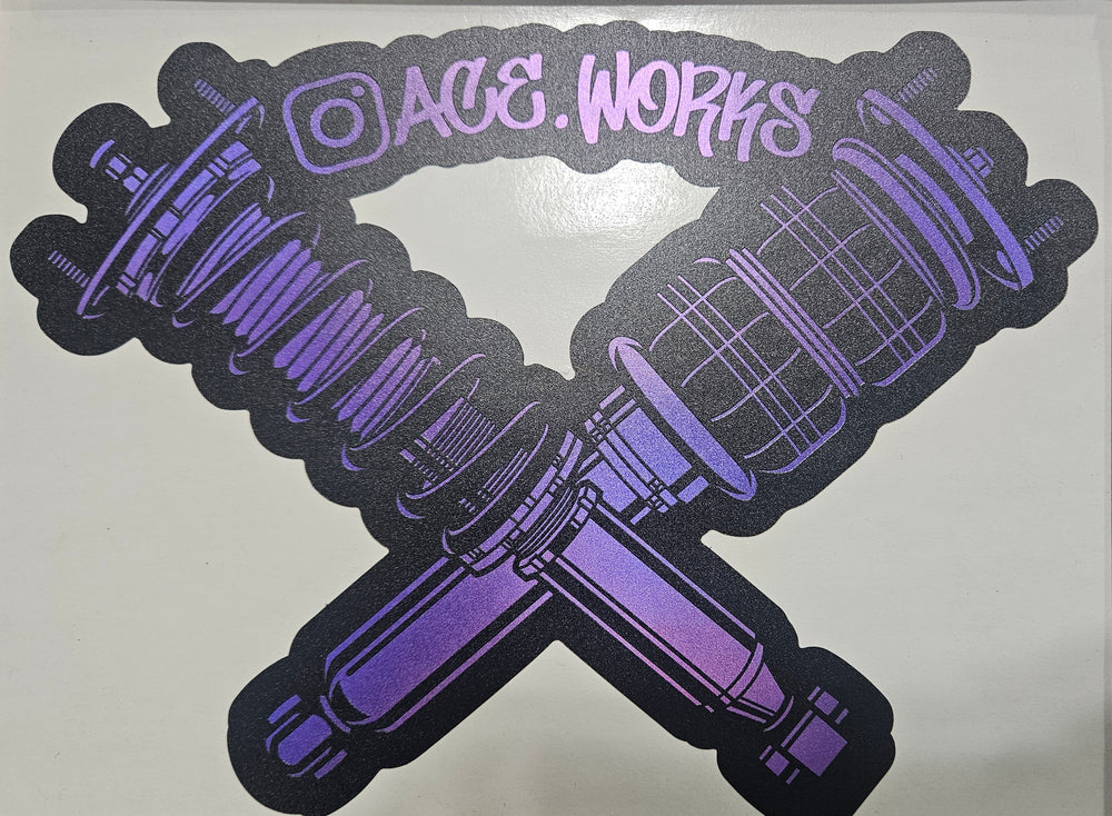 Ace Works logo sticker