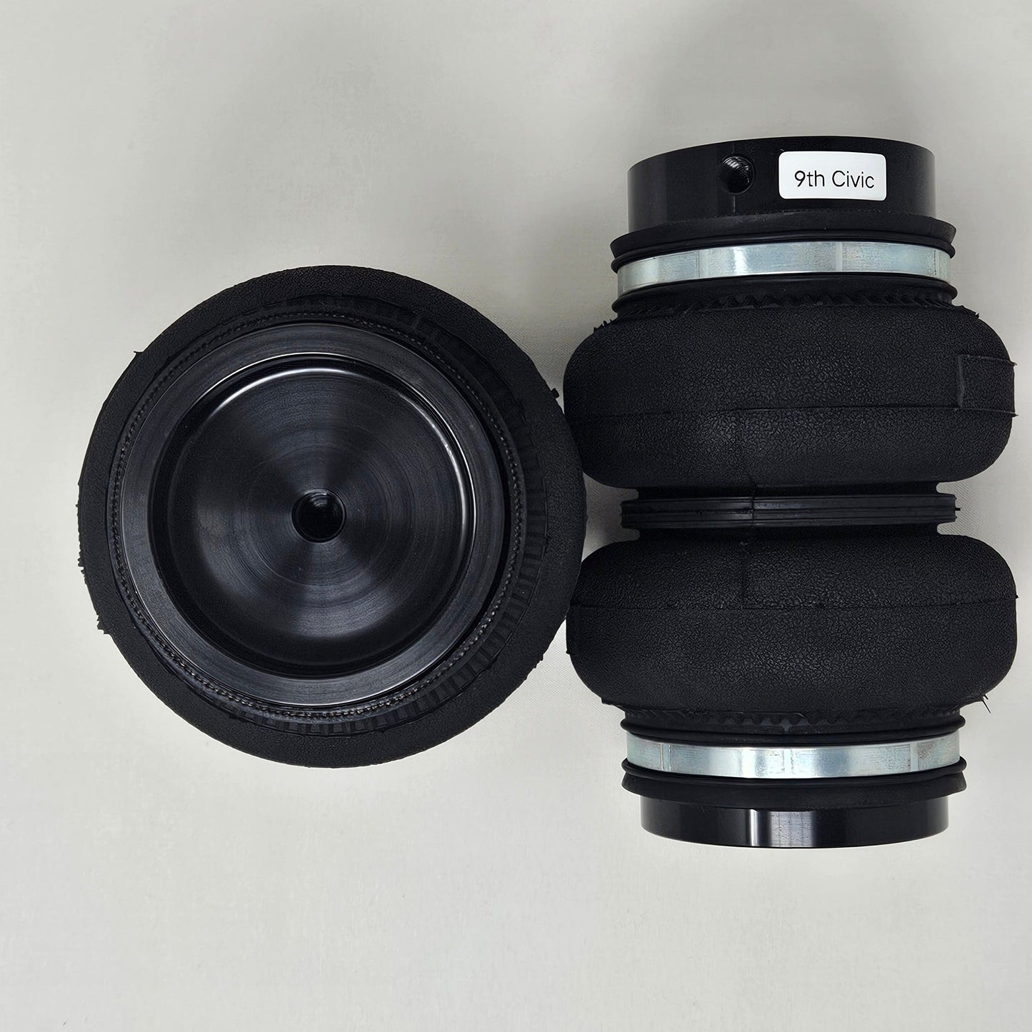 Replacement rear sealed air suspension bag for divorced suspension