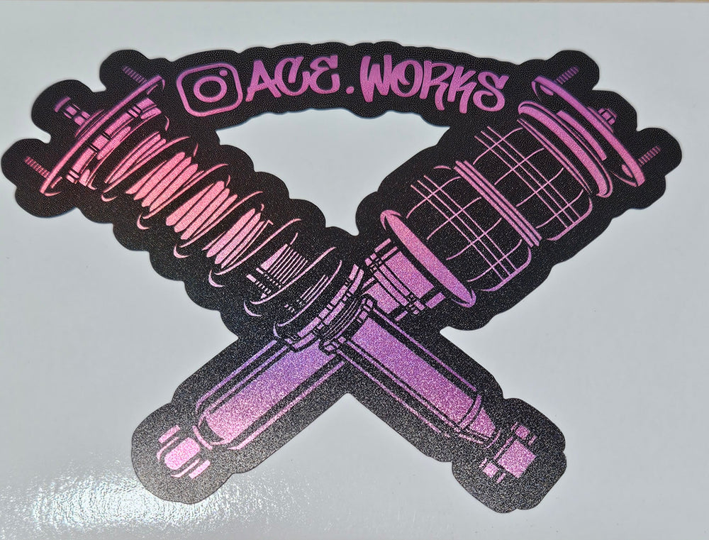 5x3.5 Ace Works Logo Sticker