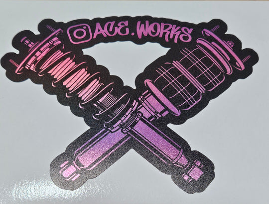 5x3.5 Ace Works Logo Sticker
