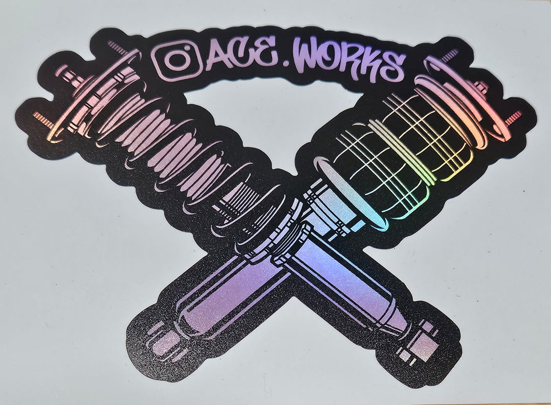 5x3.5 Ace Works Logo Sticker