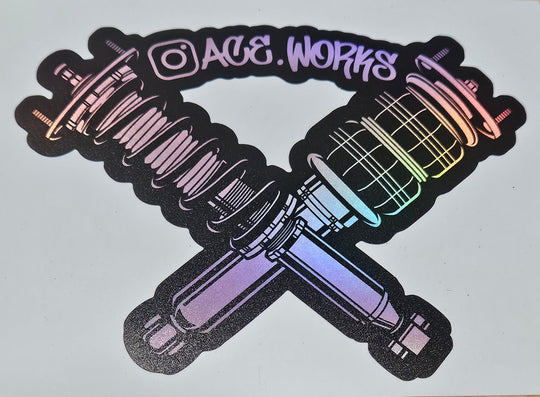 5x3.5 Ace Works Logo Sticker