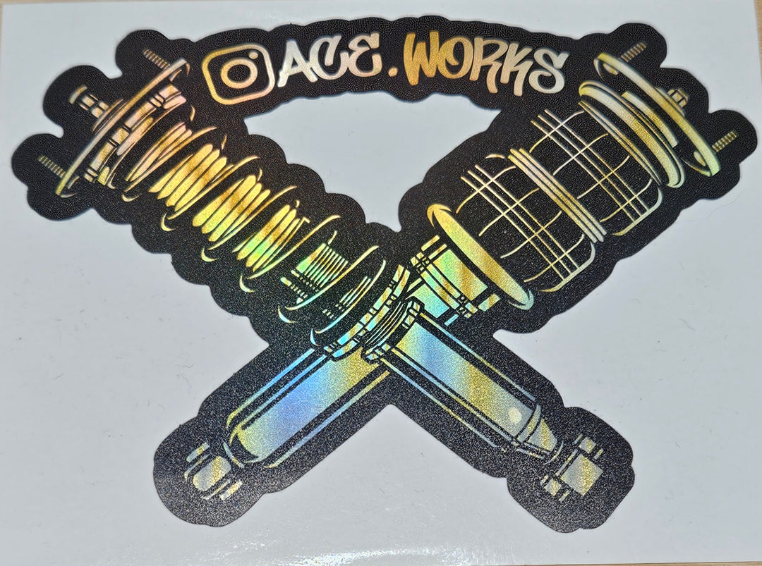 5x3.5 Ace Works Logo Sticker