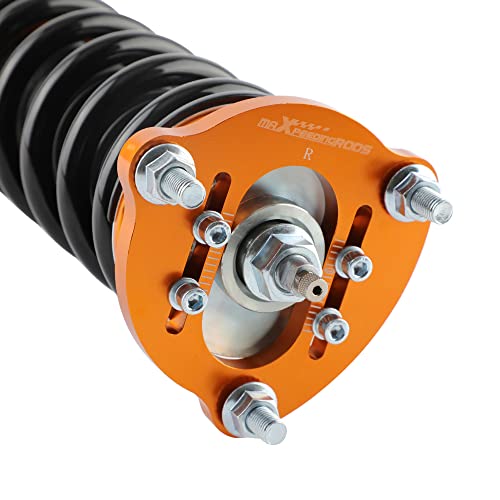 maXpeedingrods Coilovers Adjustables for Honda Civic 2006-2011 FG1/FG2/FA1/FA2/FA3/FA4/FA5/ FD1/FD2/FD3/FD4/FD6/FD7 for Acura CSX, 24 Damping Level Setting Suspension Spring Struts Kit Shock Absorber