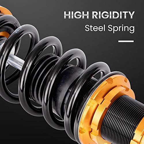 maXpeedingrods Coilovers Adjustable Height for Honda Civic 1989-2000 CRX 1989-1991 Delsol 1993-1997 for Acura Integra 1994-2001, Spring Shock Absorber Suspension Coil Struts with Spring Preload Red