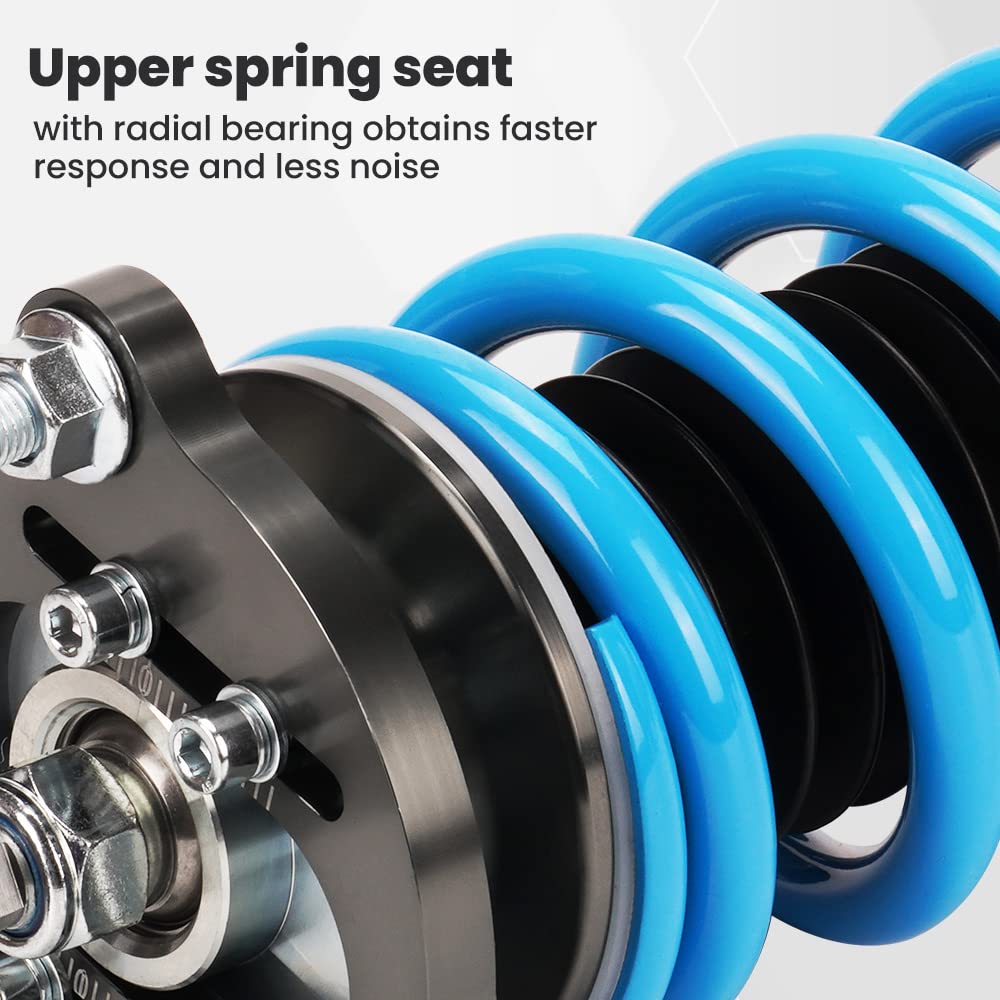maXpeedingrods Coilovers Adjustables for Honda Civic 2006-2011 FG1/FG2/FA1/FA2/FA3/FA4/FA5/ FD1/FD2/FD3/FD4/FD6/FD7 for Acura CSX, 24 Damping Level Setting Suspension Spring Struts Kit Shock Absorber