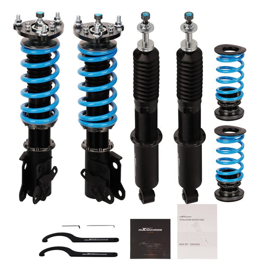 maXpeedingrods Coilovers Adjustables for Honda Civic 2006-2011 FG1/FG2/FA1/FA2/FA3/FA4/FA5/ FD1/FD2/FD3/FD4/FD6/FD7 for Acura CSX, 24 Damping Level Setting Suspension Spring Struts Kit Shock Absorber