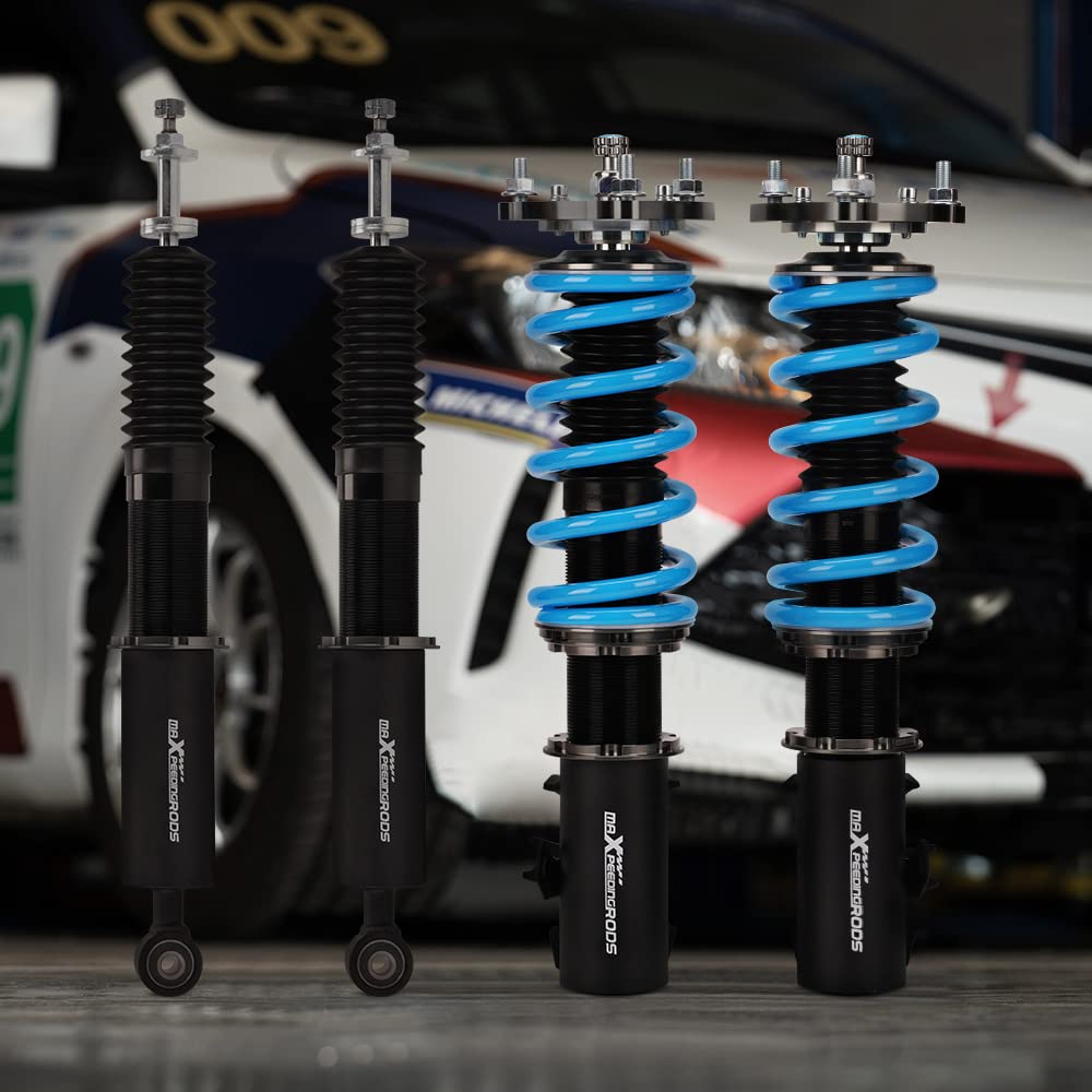 maXpeedingrods Coilovers Adjustables for Honda Civic 2006-2011 FG1/FG2/FA1/FA2/FA3/FA4/FA5/ FD1/FD2/FD3/FD4/FD6/FD7 for Acura CSX, 24 Damping Level Setting Suspension Spring Struts Kit Shock Absorber