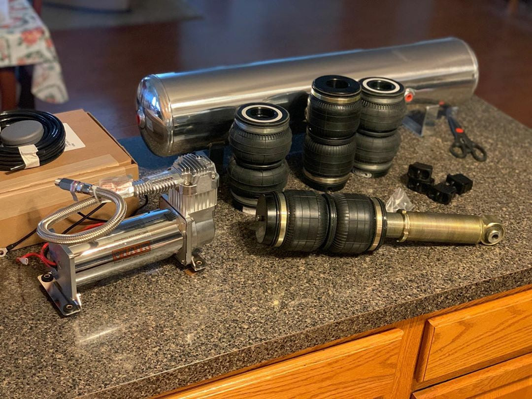 C2B Suspension Coilover to Airstrut conversion kit. (Bag over coilover)
